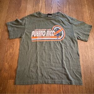 Vans "Puerto Rico Surf Apparel" Graphic Tee Olive Green Size Medium